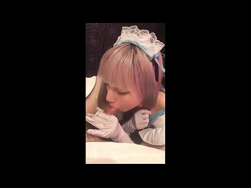 ❤️ 日本偶像 [mayuka]，法國女僕服裝，第 1 部分，口交和用乳液混蛋 ❤️ 只是色情 在我們 ❌️❤